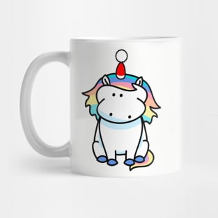 Unicorn with santa hat Mug
